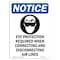 Signmission OSHA, Eye Protection Required, 10in X 7in Rigid Plastic, 7" W, 10" H, Portrait, OS-NS-P-710-V-12347 OS-NS-P-710-V-12347 - alternate 1